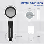 SEASEE Premium Shower Filter Kit - Jet Black - product detail image 5