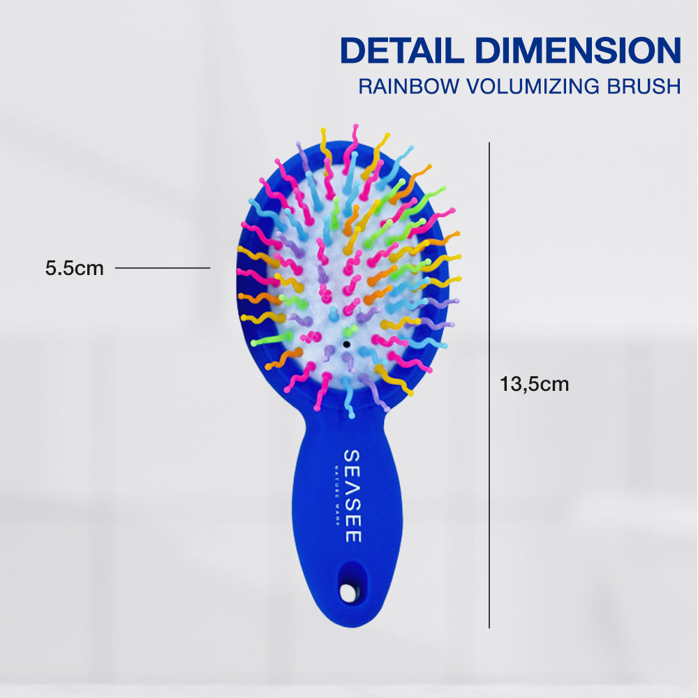 SEASEE Rainbow Volume Brush with Mirror - White - product detail image 5